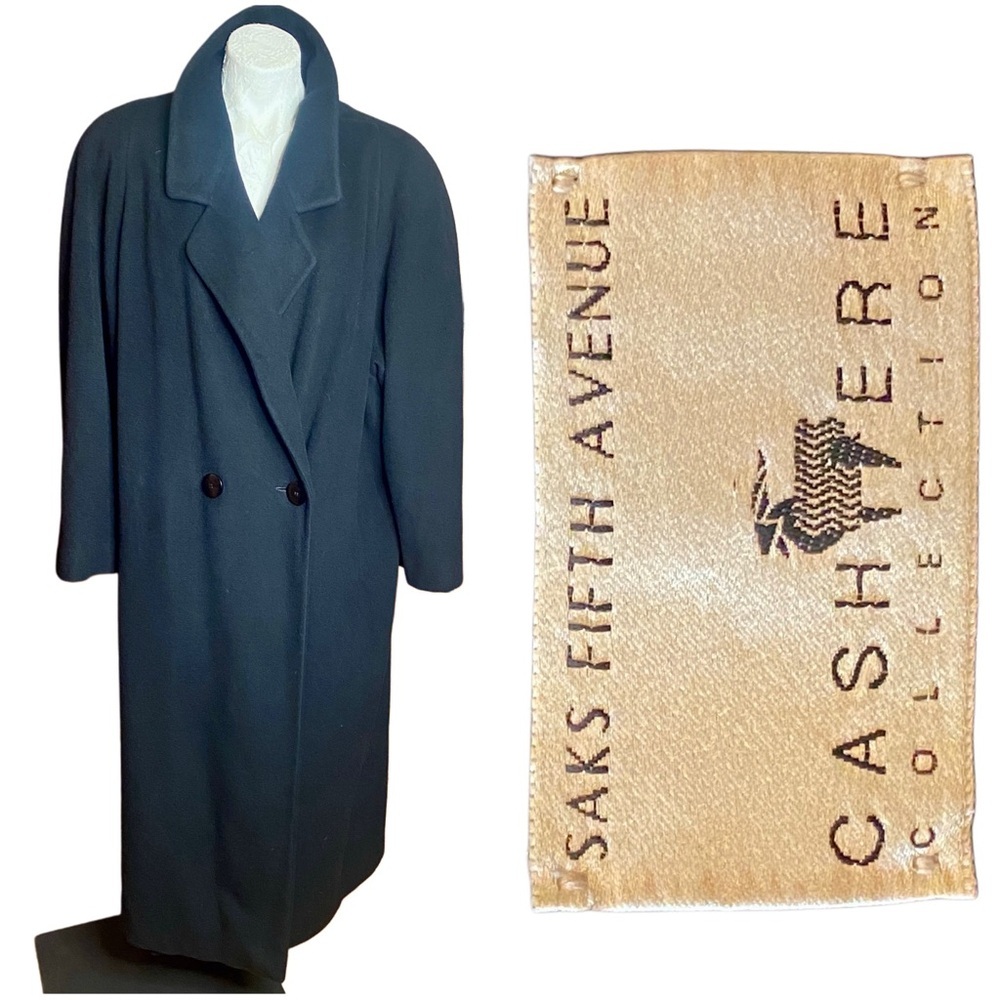 VTG Saks Fifth Avenue Cashmere Regency Collection Men’s Unisex top coat trench
